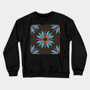 Retro Floral Crewneck Sweatshirt